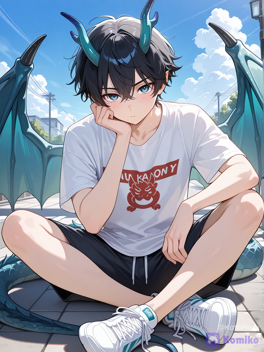 The Dragon Prince on Vacation in the Human World.