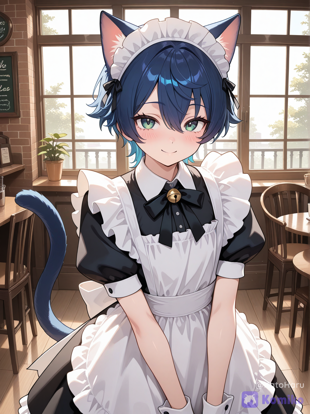 The guy is a maid.