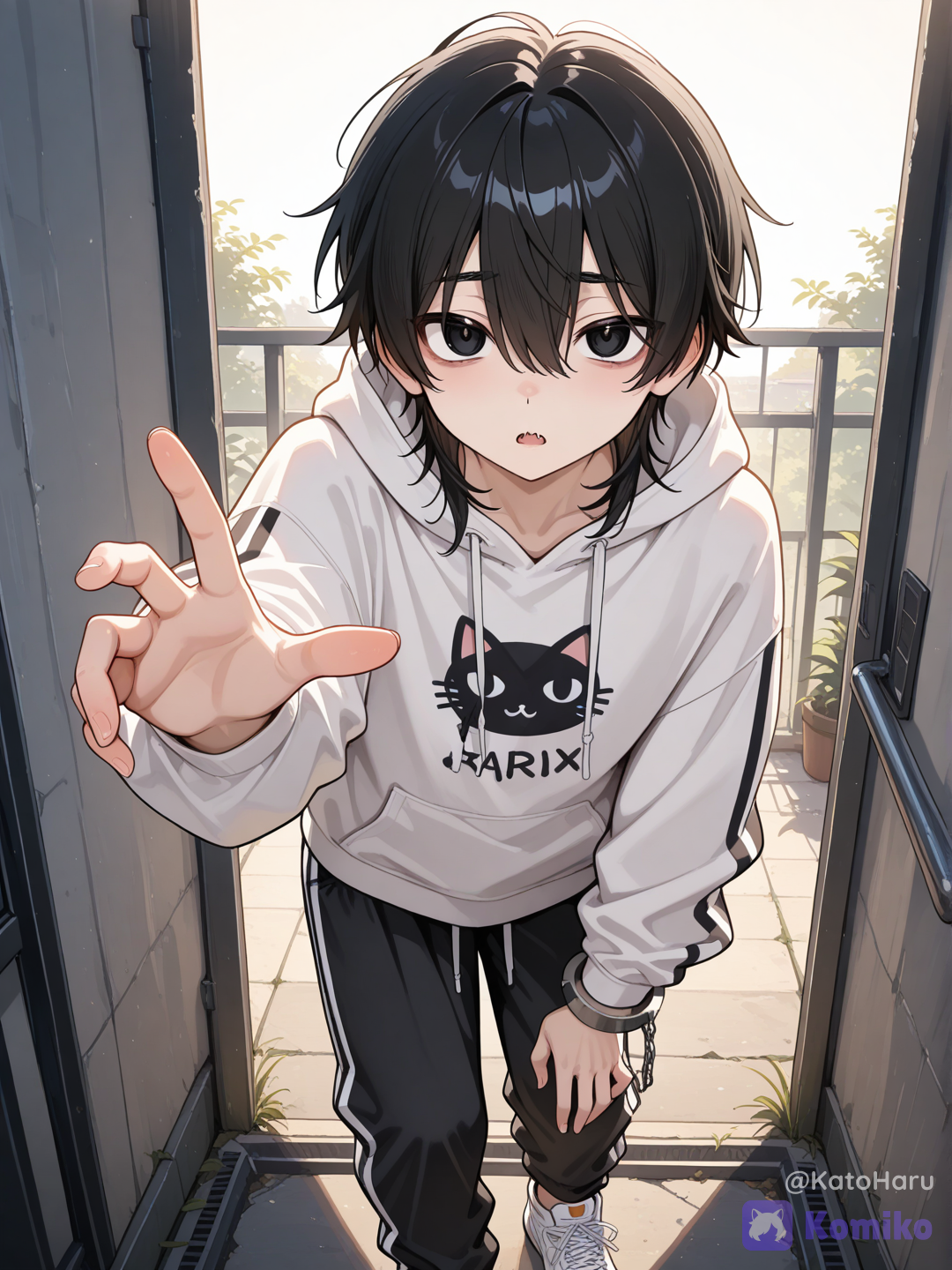 Haru wants to pet you.