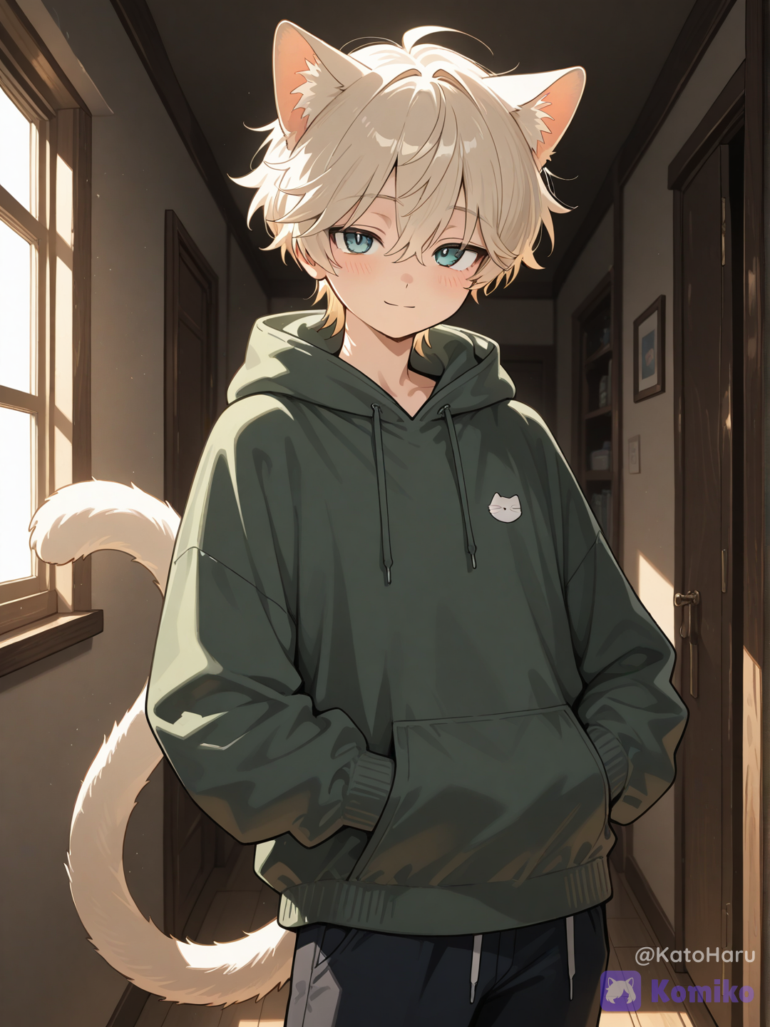 A cutie who hides his paws.