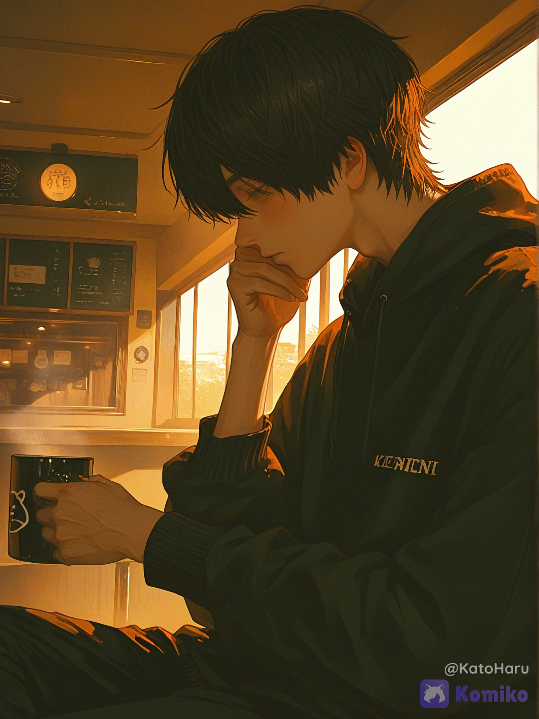 Alone with my thoughts.