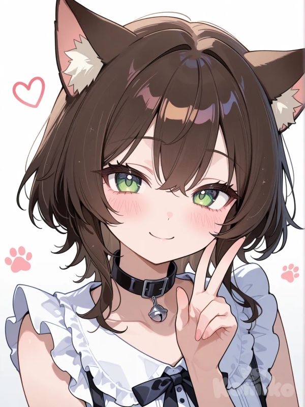 cat ears, 1girl