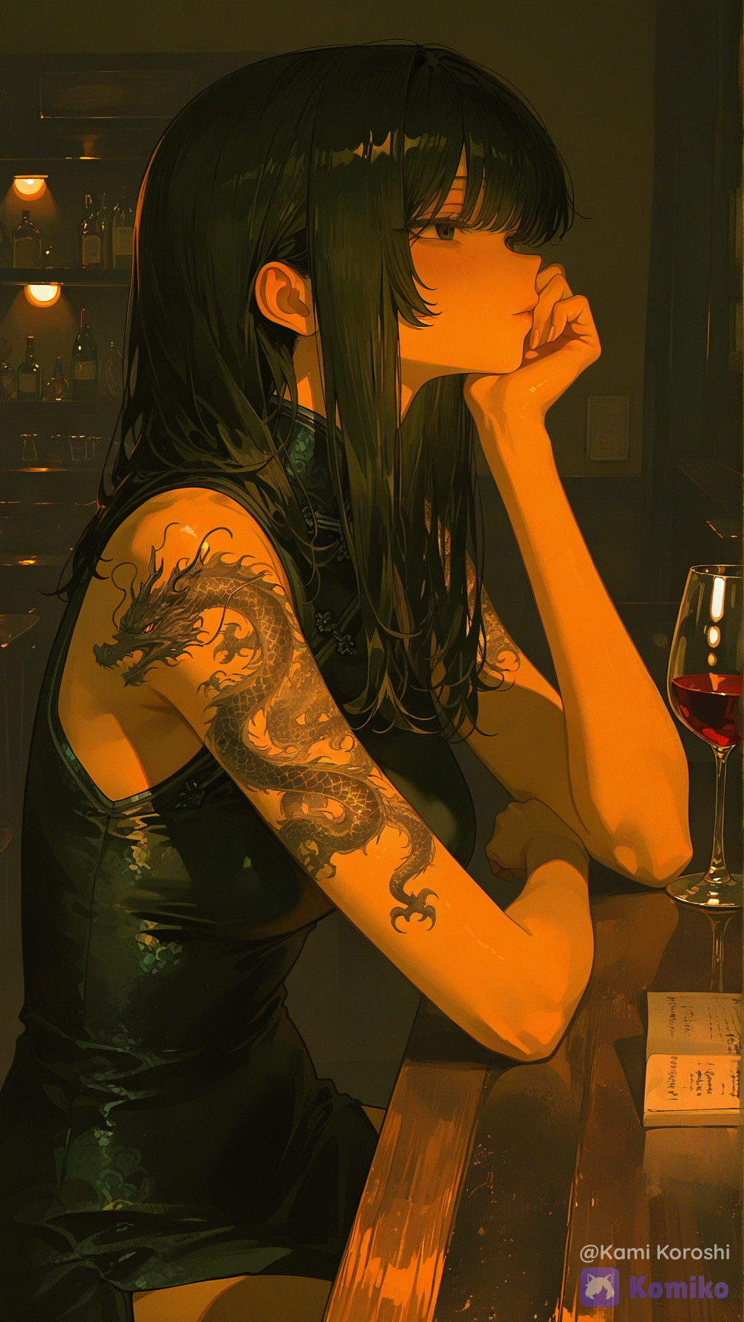 She's thinking about something...
