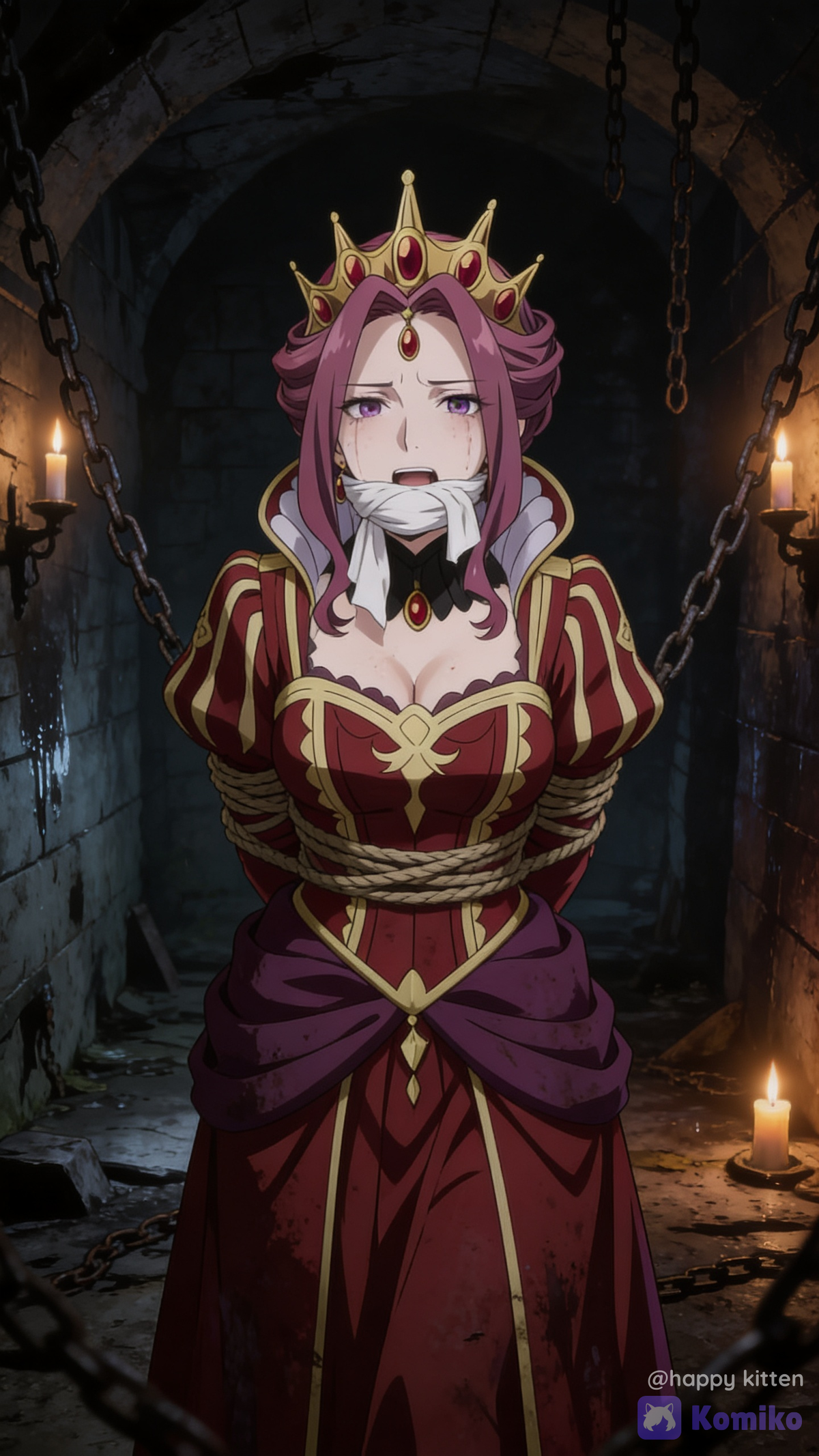 Mirellia Q Melromarc imprisoned in the Dungeon