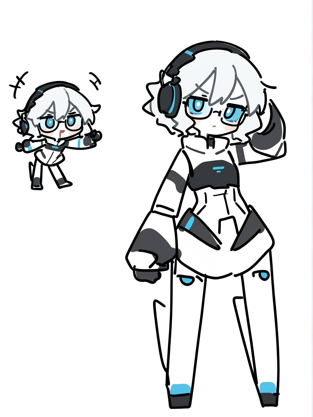 Chibi Panic Mode Activated 😳💙