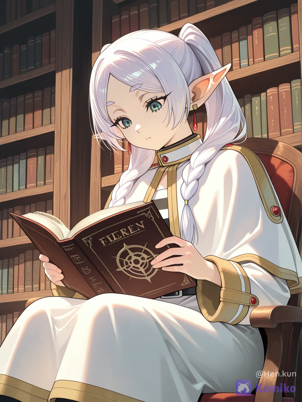 Frieren reading