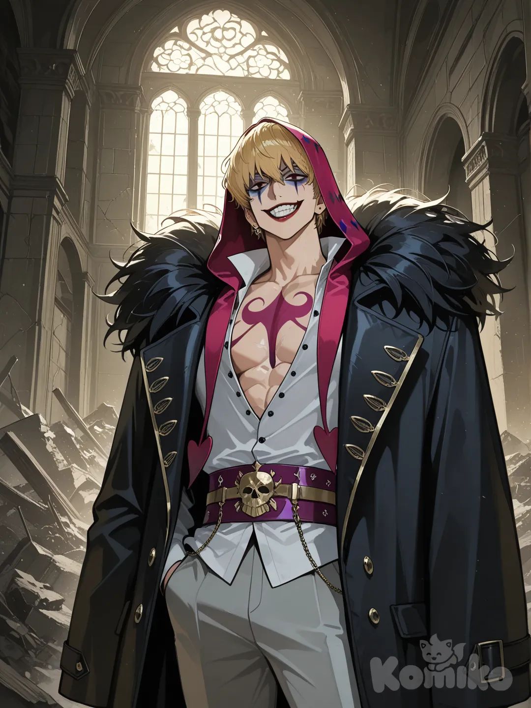 @Donquixote_Rocinante, evil smile, ruins