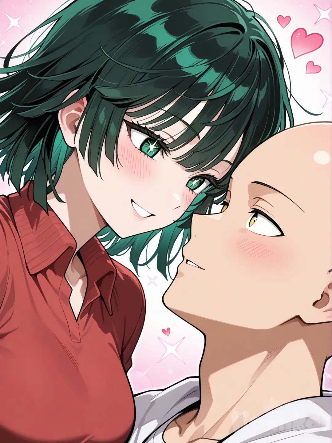 Fubuki and Saitama 