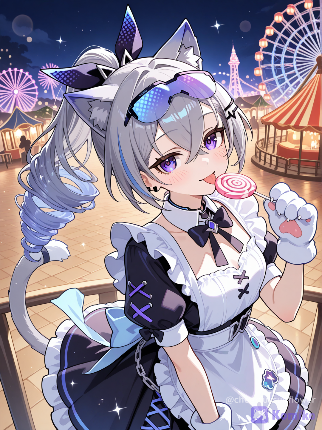 At the amusement park1