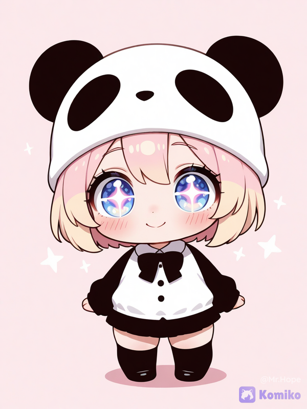 cute panda girl