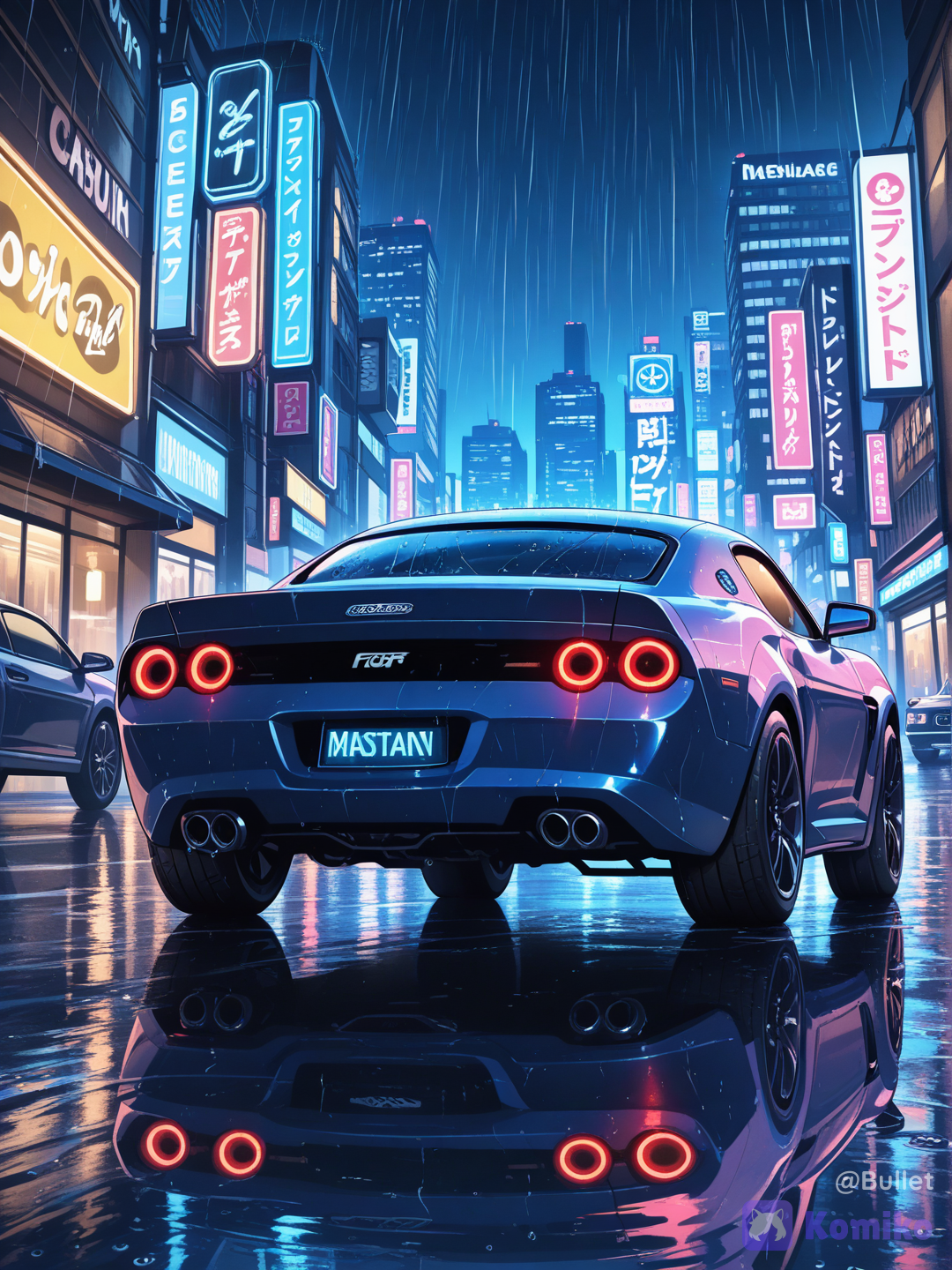 Cyberpunk car