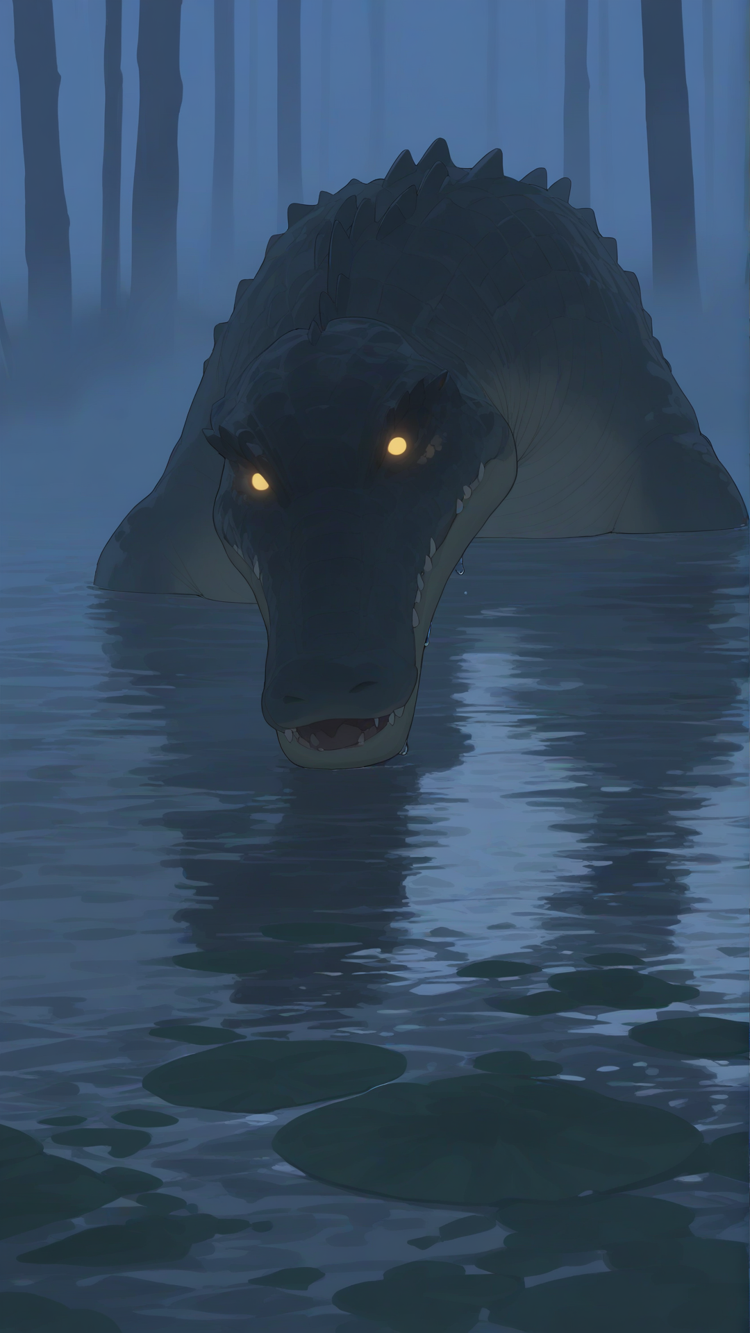 Coming to the swamp at night was not a good idea