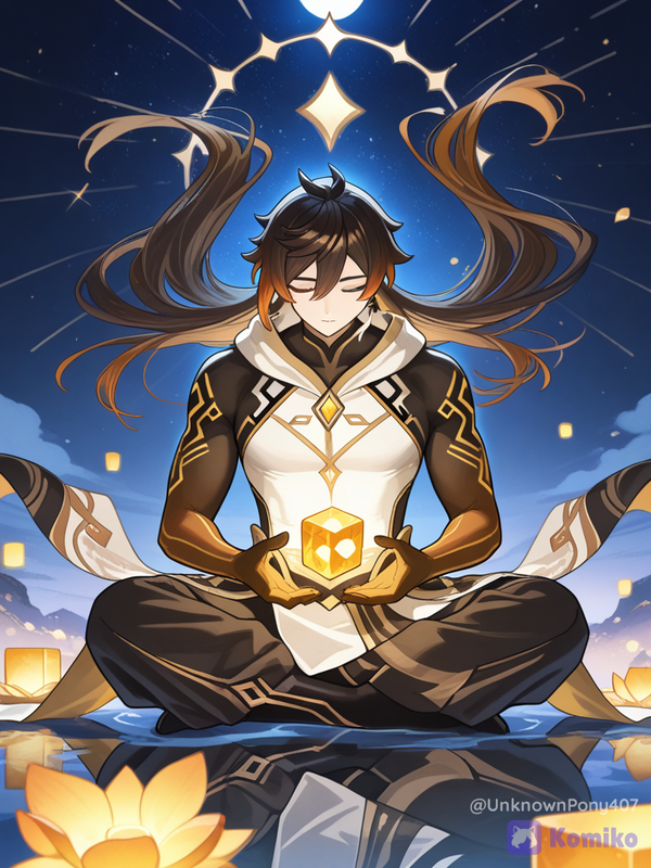 Meditating Zhongli