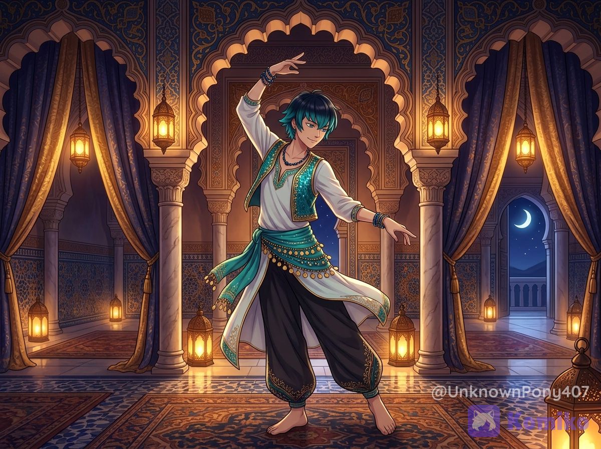 Belly dancer Luka Couffaine