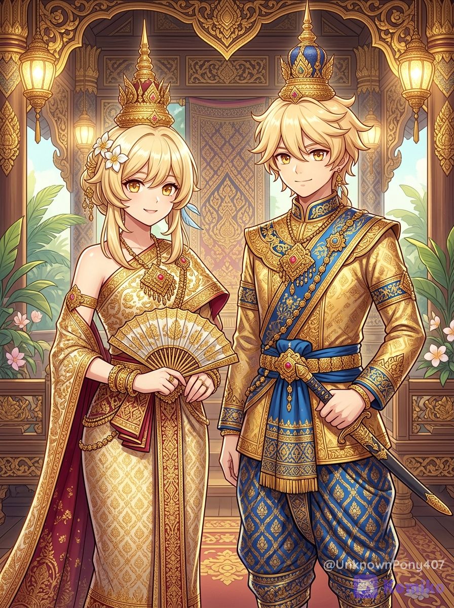 Prince Aether and Princess Lumine