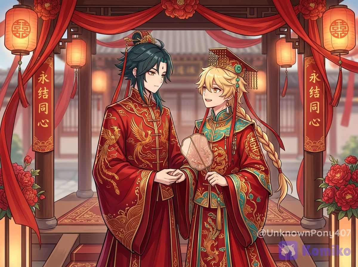 Xiao & Aether's wedding.