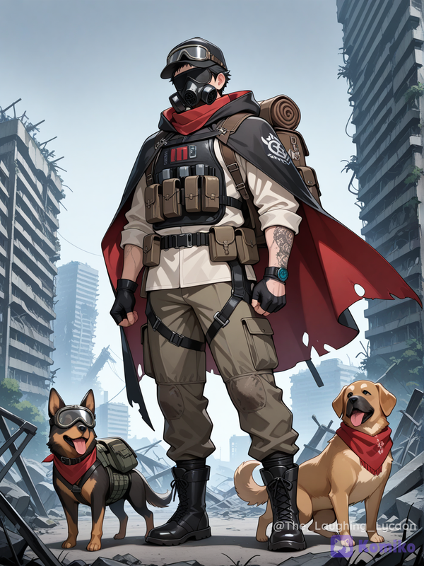 1 man, 2 dogs. Vs. The World 🧟‍♂️🧟‍♀️