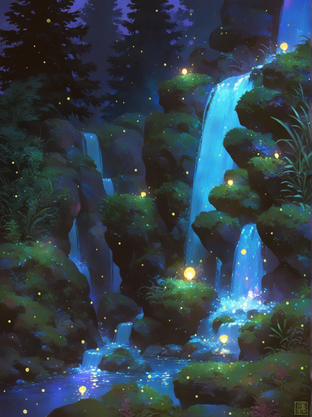 Waterfalls & Fireflies 😌