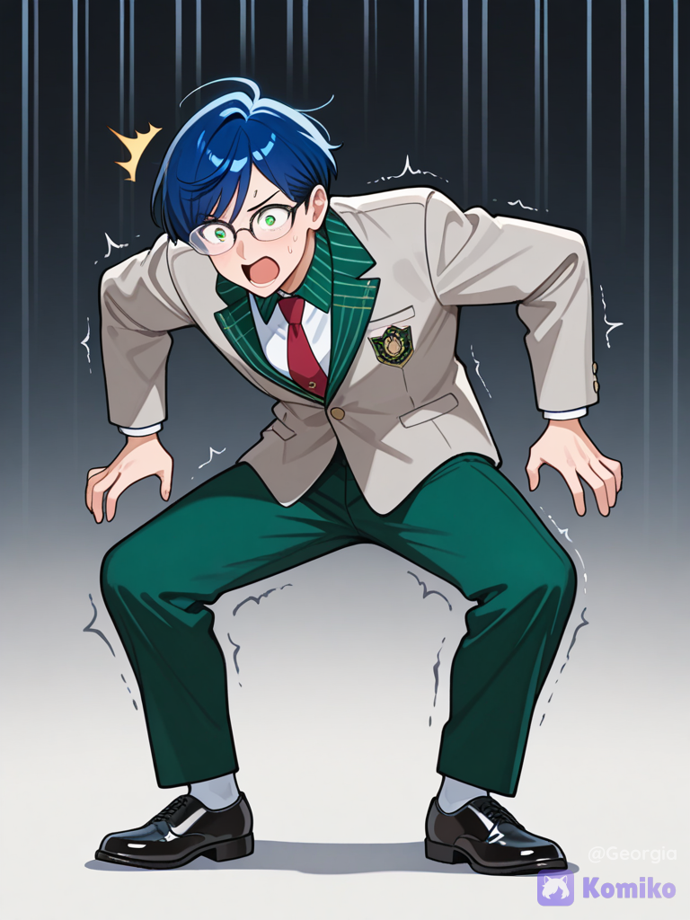 Glasses Boy's Big Shock 😳💙