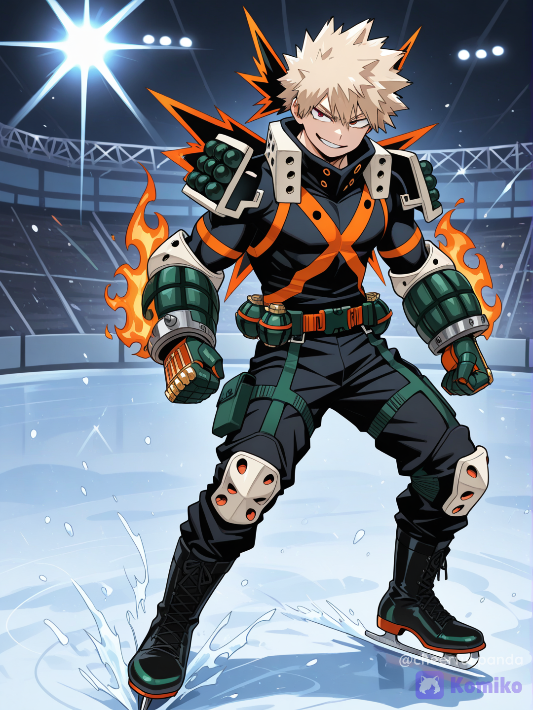 flames on ice