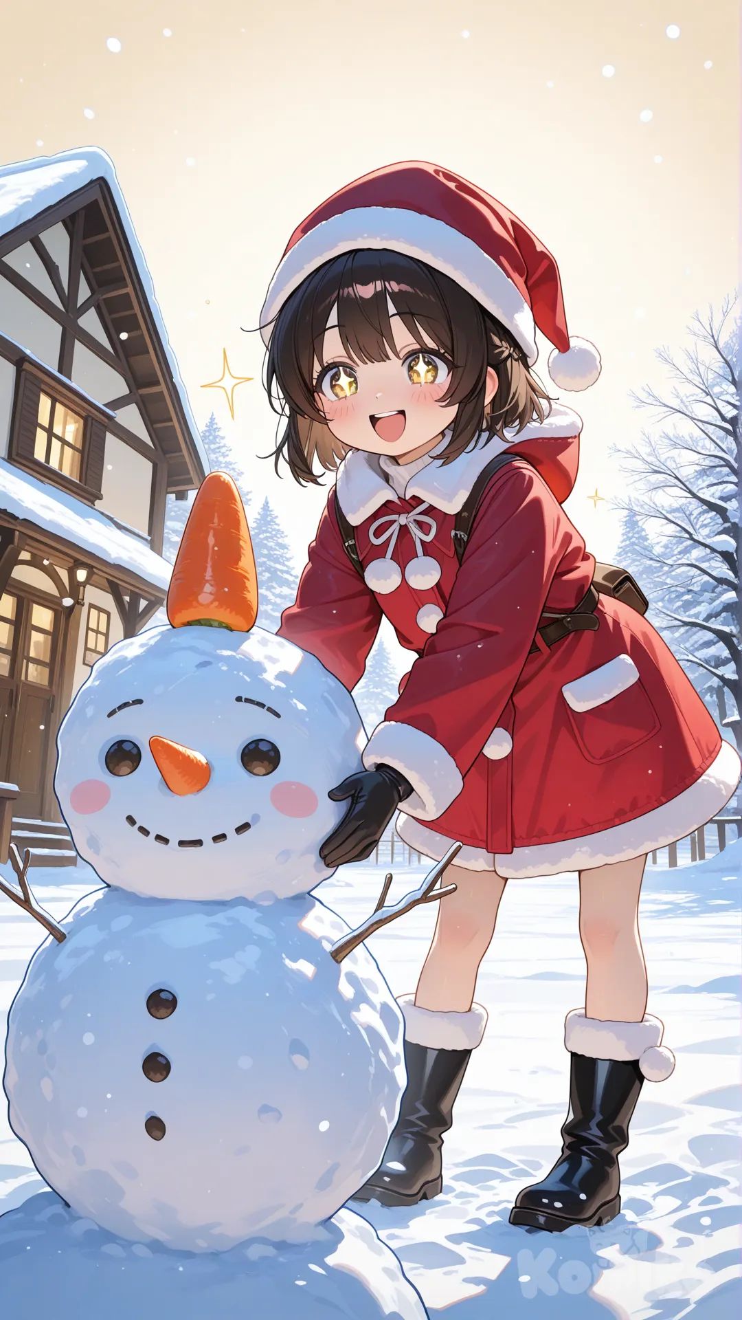 Let's make a snowman 