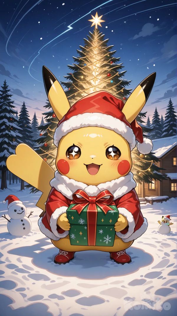 Pikachu Santa