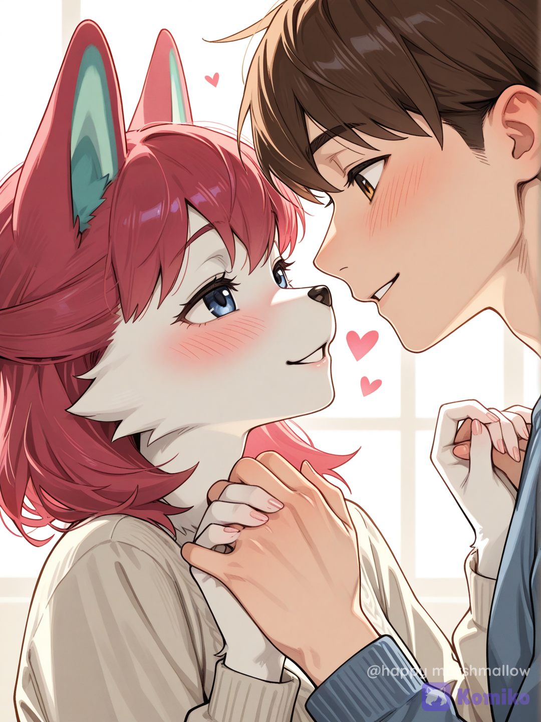 An incredibly cute couple