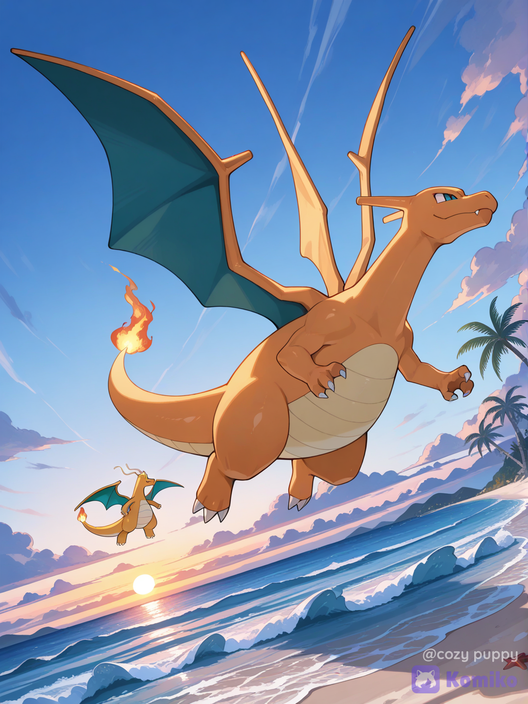 Charizard and dragonite 