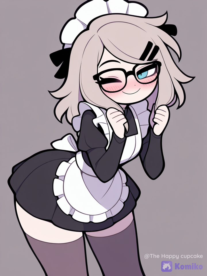 Winky Maid Boy Blush! (◕‿◕)