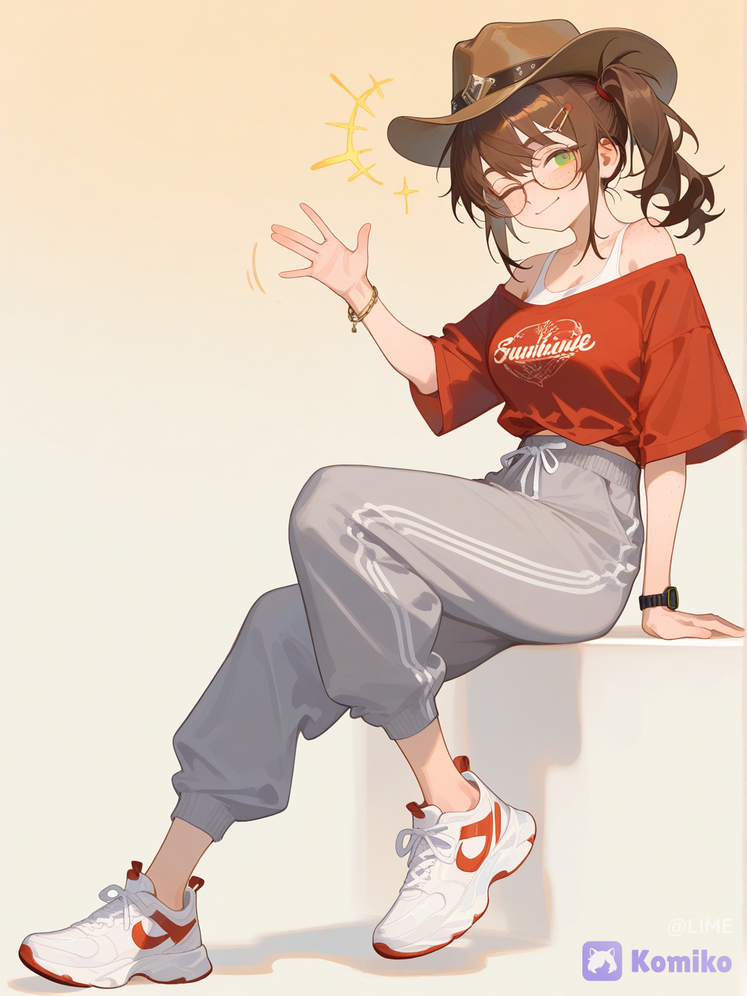 "Like the new outfit?"