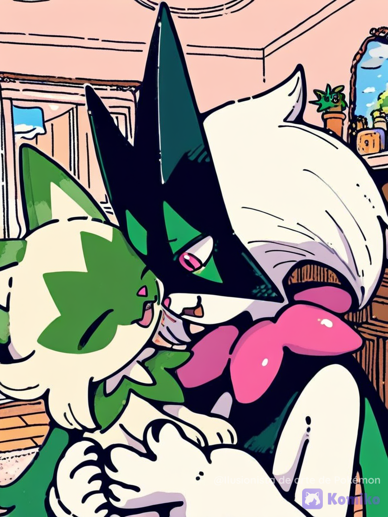 Sprigatito and Meowscarada
