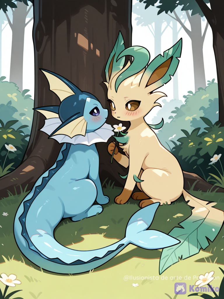 Vaporeon x Leafeon