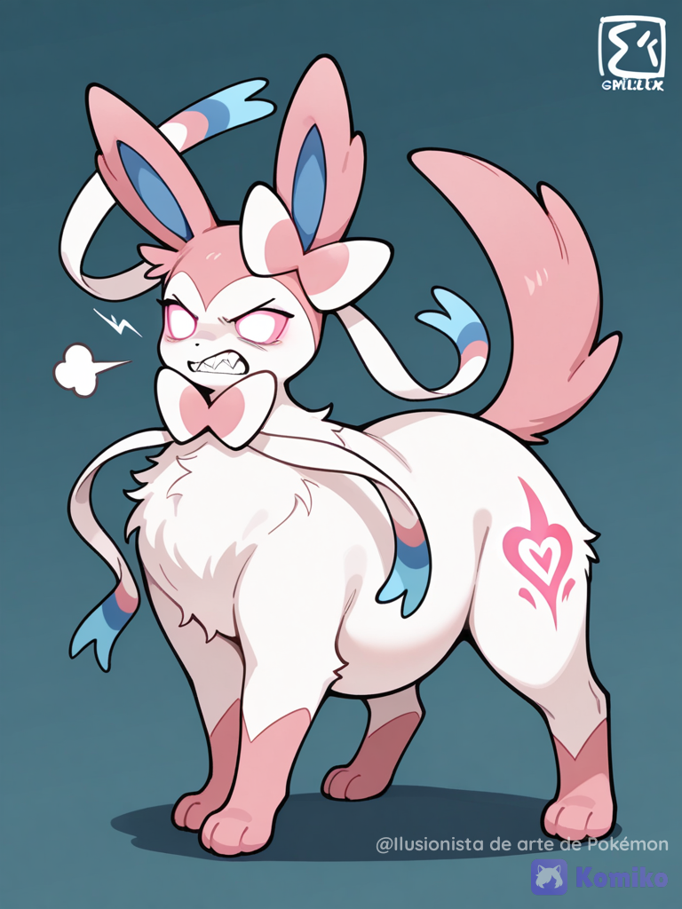 Sylveon gordita enojada