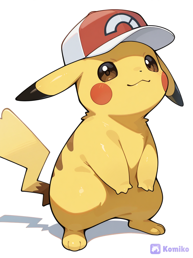 Pikachu posando