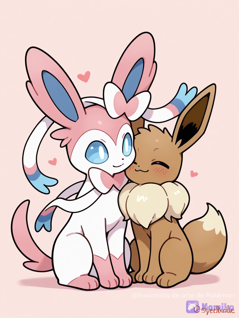 Sylveon y Eevee