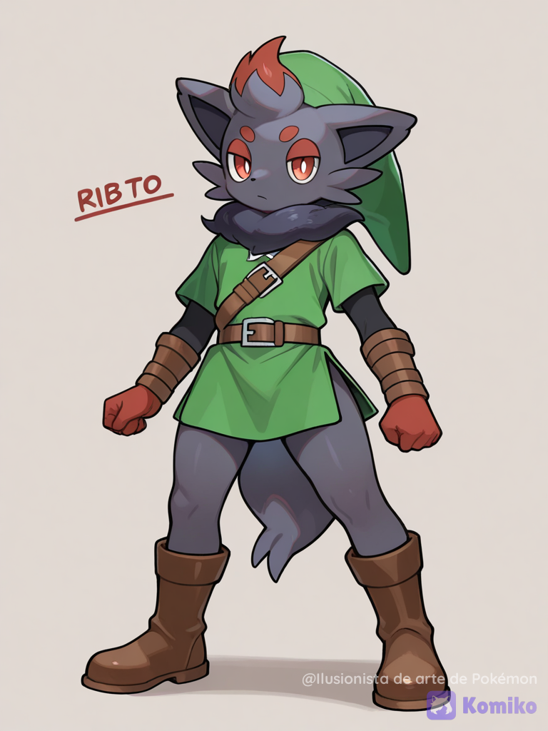 Zorua con ropa de link