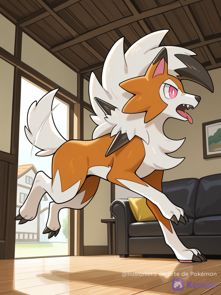 Lycanroc medianoche en la casa