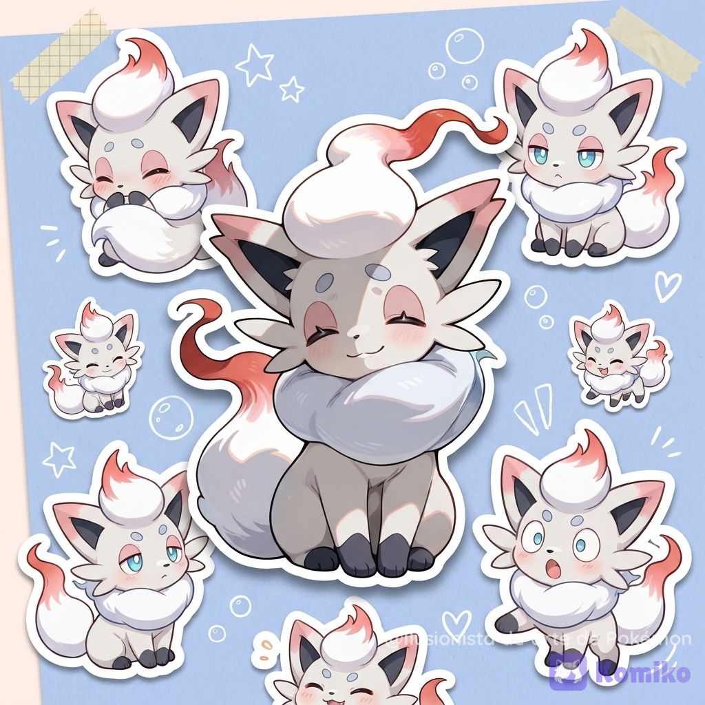 Hisuian Zorua collage