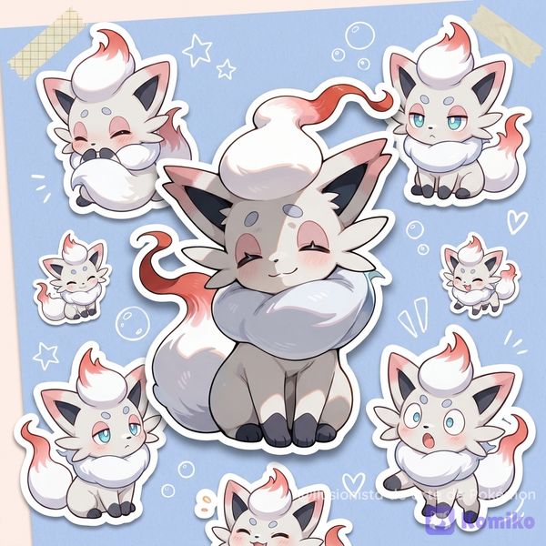 Hisuian Zorua collage