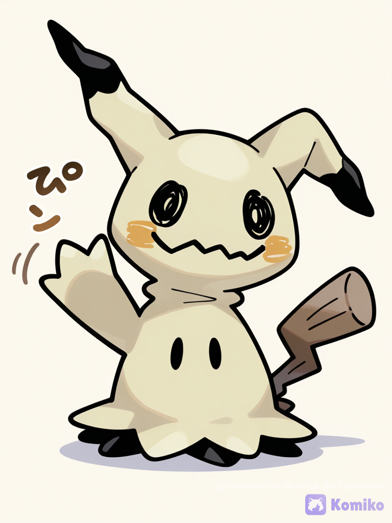 Mimikyu saludando