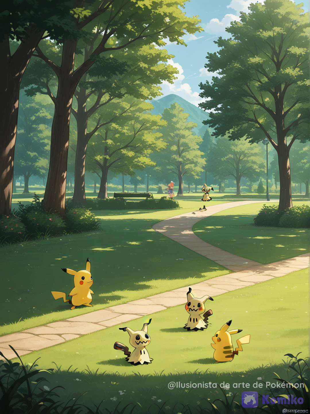 2 Pikachu y dos mimikyu