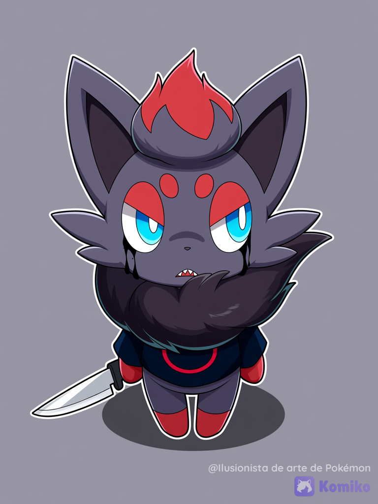 Killer Zorua viendo a otro lado