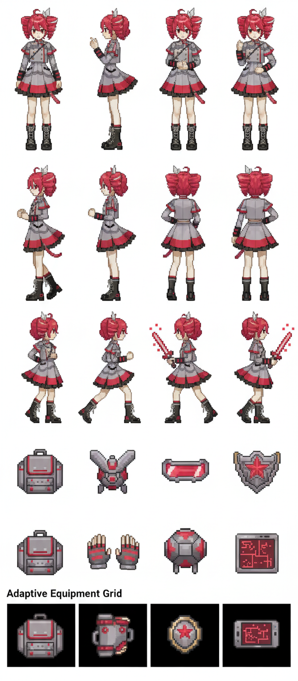 Teto on a sprite sheet