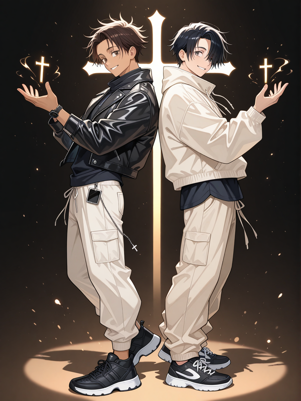 Gold Cross anime wallpaper