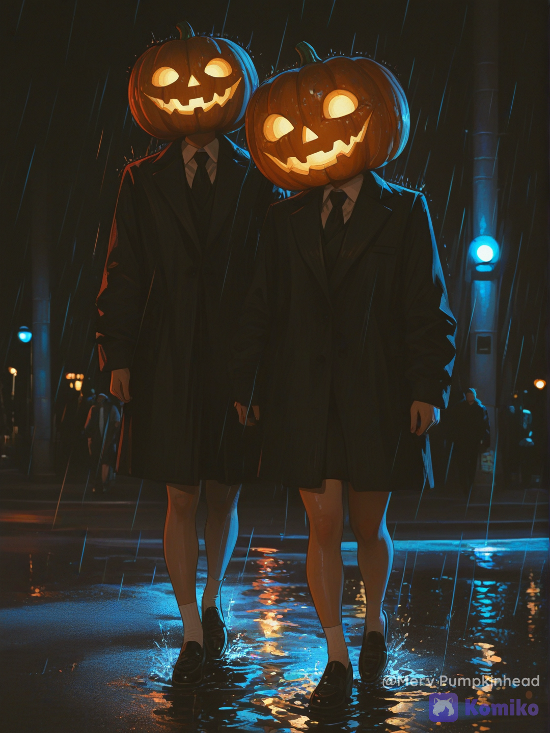 Walking in the rainy day...