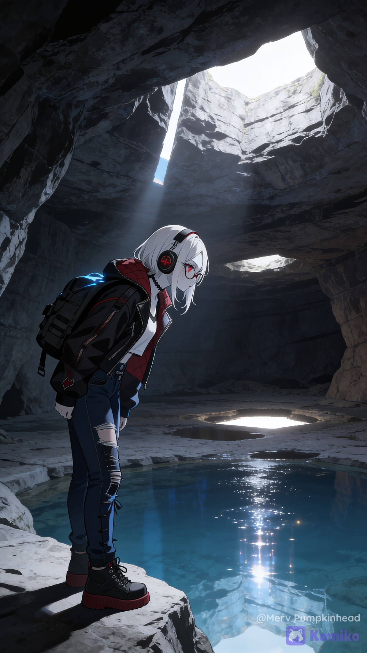 Exploring caves...