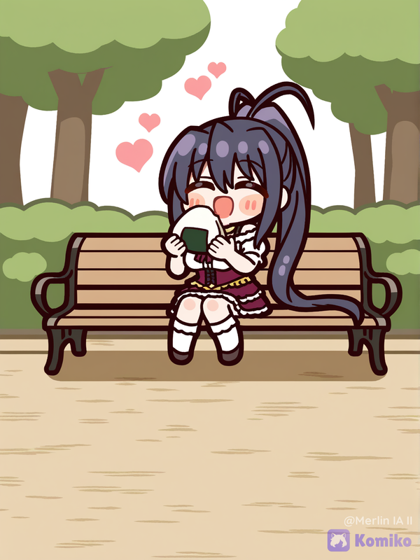 Akeno Himejima Comiendo I