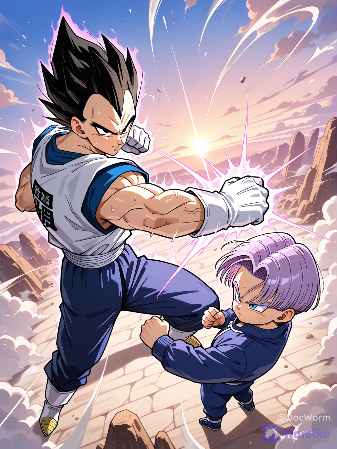 Vegeta and Trunks