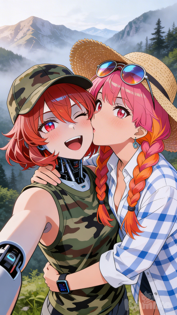 Girls picnic 04: a keepsake selfie