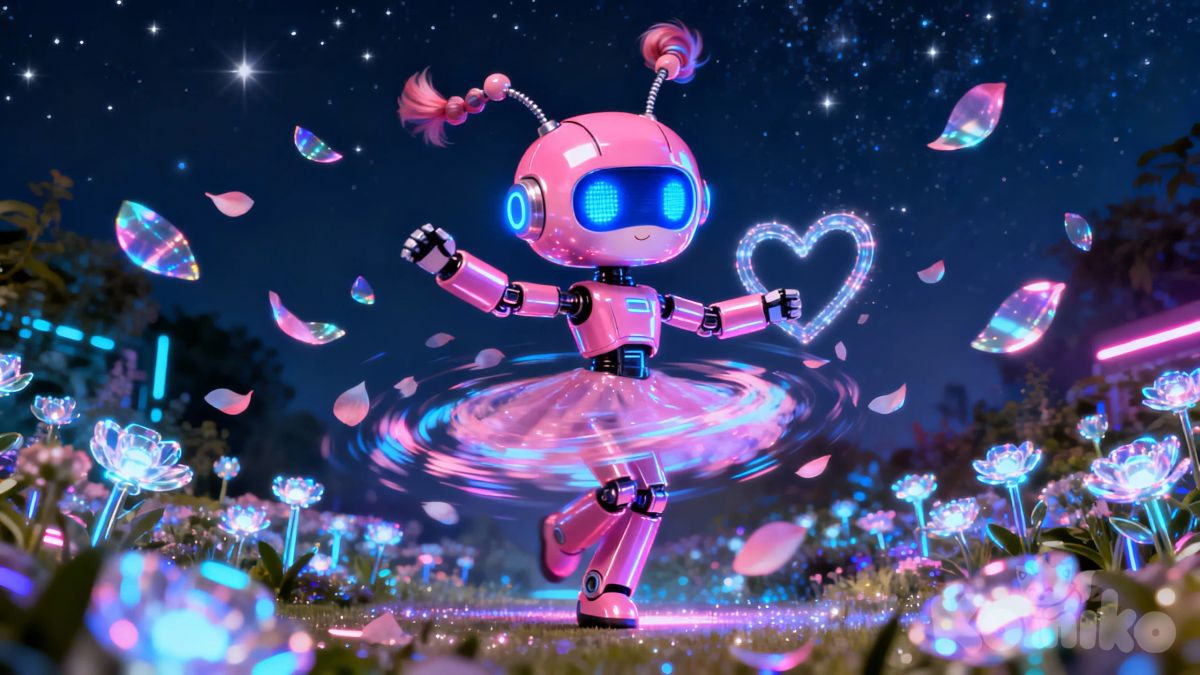 cute petite robot girl